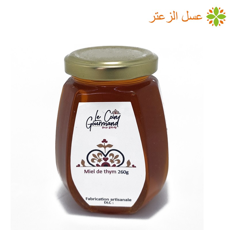 Miel à l'huile essentielle de thym à thujanol 240g - Miels & produits de la  ruche - Acheter sur Le Pressoir des Gourmands